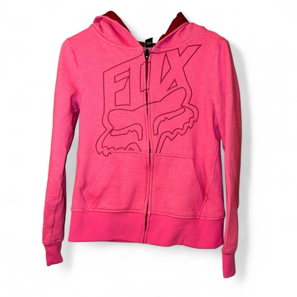 Fox Pink Zip-Up Hoodie